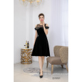 Sexy Tulle Bird Pattern Plain Formal Luxury Gown Party Elegant Evening Dress